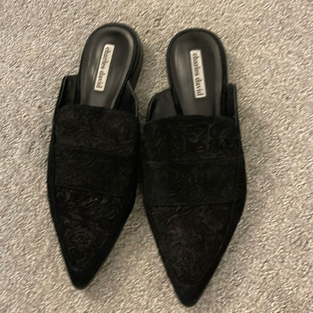 Charles David velvet mules-size 9